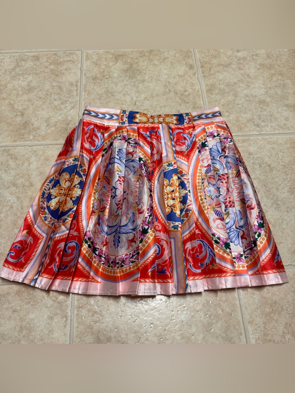 Swank a Posh Baroque Style Pleated Mini Skort Sorority Recruitment Size Small
